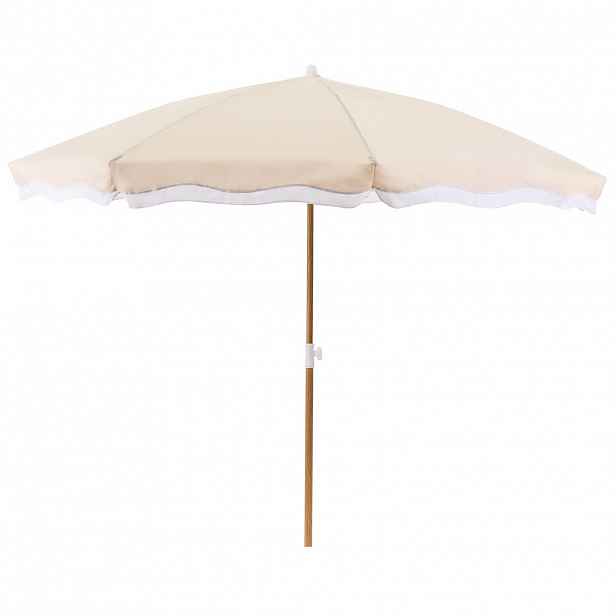 Beliani VELKÝ SLUNEČNÍK 232 cm Béžový Sestriere