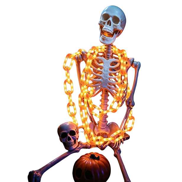 Halloweenské Led Lampy 2 M 100 Led Oranžové 8 Režimů Na Baterie