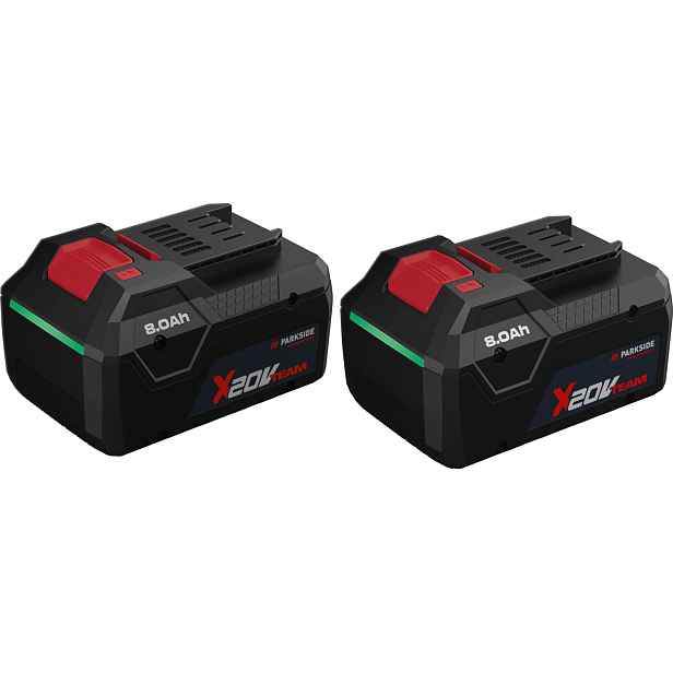 Parkside Performance® Smart akumulátor 8 Ah Papp 208, 2dílná sada