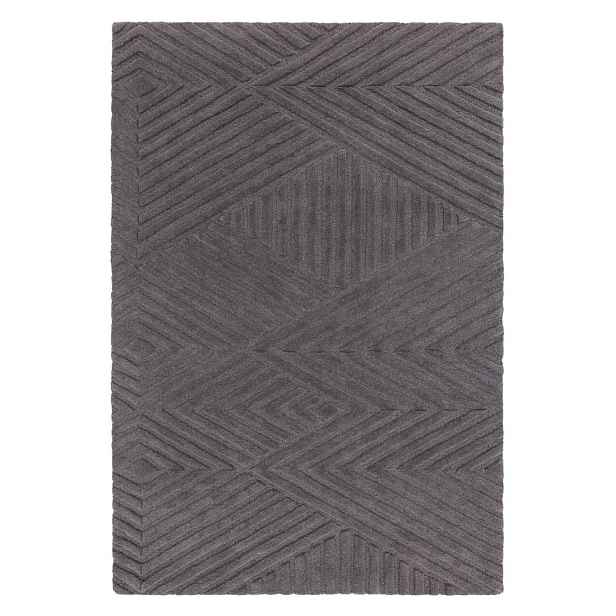 Antracitový vlněný koberec 160x230 cm Hague – Asiatic Carpets