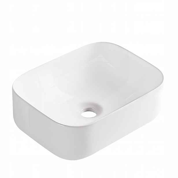 Aquauno Umyvadlo Na Desku 40,5x30 cm Keramická Liška Bílá Stavěná