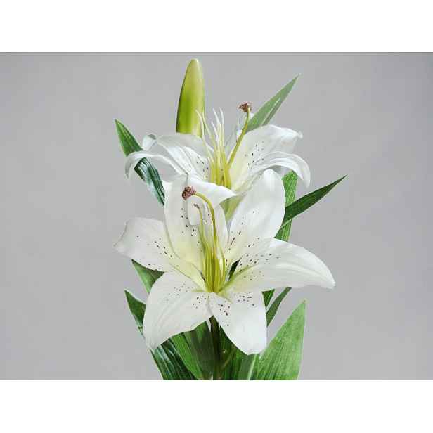 Umělá květina Lilie 78 cm, krémová