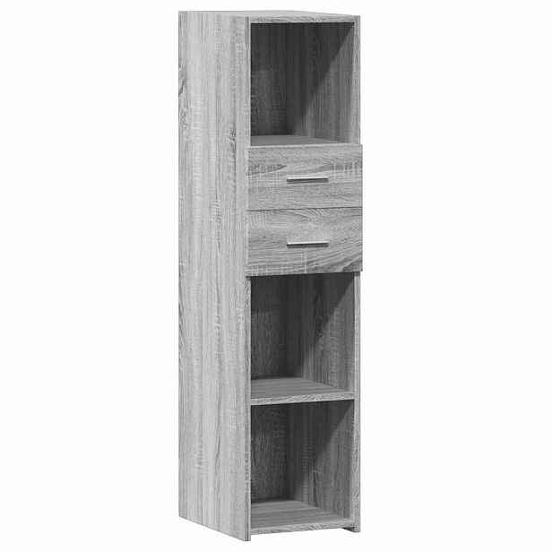 vidaXL Skříň highboard šedá sonoma 30 x 42,5 x 124 cm kompozitní dřevo