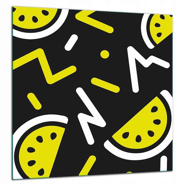 Skleněná Ochranná Deska Panel Lepidlo 60x65 Vzor