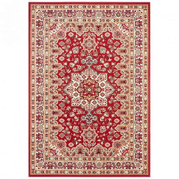 Červený koberec Nouristan Parun Tabriz, 80 x 150 cm