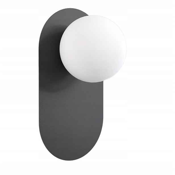 Emibig Nástěnné svítidlo minimalistické černé oválné G9 1x8W Viva