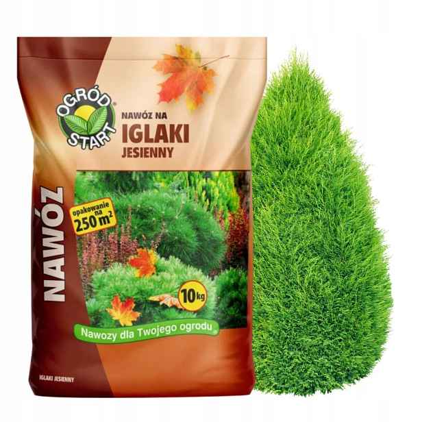 Podzimní hnojivo pro jehličnany Tui Jedle smrků borovice 10 kg Ogród Start
