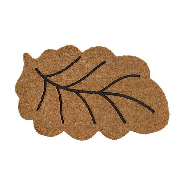 Rohožka z kokosového vlákna 45x75 cm Leaf – Casa Selección