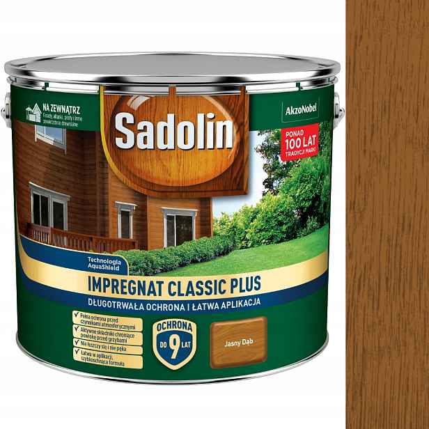 Sadolin Classic Plus Vodní Impregnace 9 L, Dub Světlý
