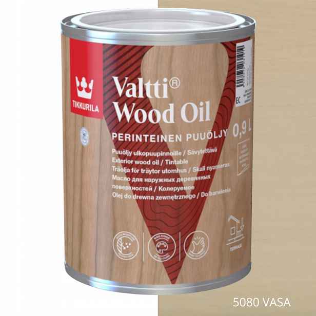Tikkurila Valtti Wood Oil Olej Na Dřevo 0,9 L Barva 5080 Vasa