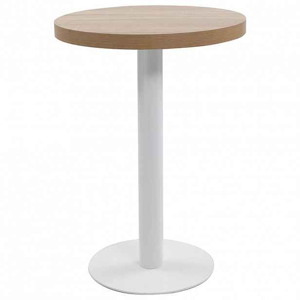 vidaXL Bistro stolek světle hnědý 60 cm MDF