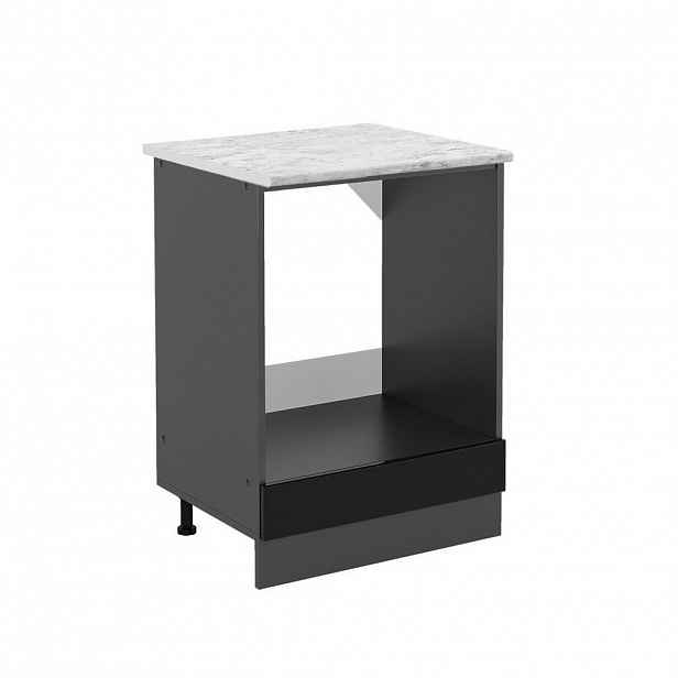 Vicco SKŘÍŇKA NA VESTAVĚNOU TROUBU R-Line Černý vysoký lesk 60 cm PD Mramor