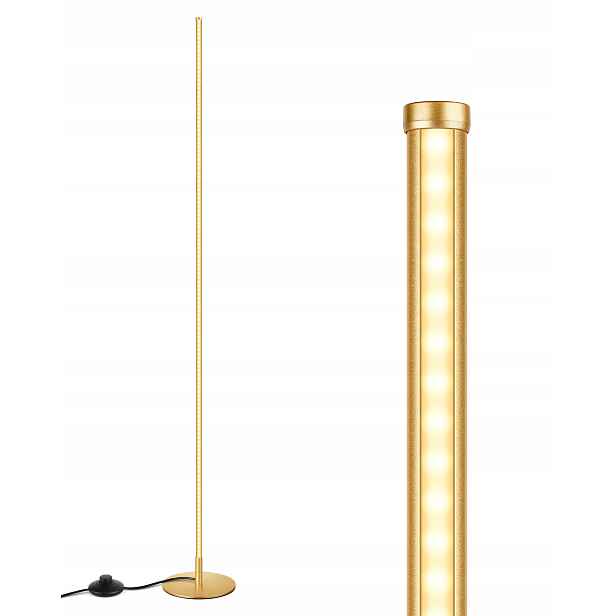 Stojací lampa do obývacího pokoje Edishine, stmívatelná Led stojací lampa, 3000K teplá bílá