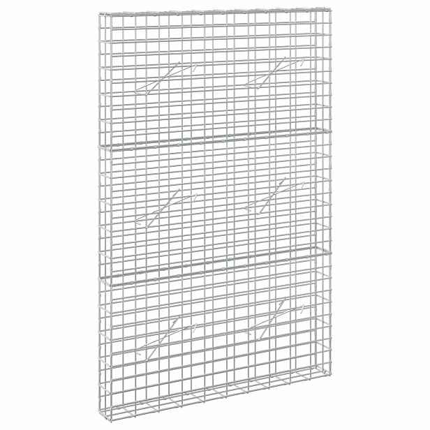 vidaXL Gabion s drátem 5 mm a síťkou 5x10 cm 100x10x150 cm