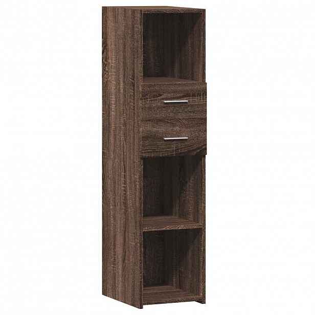 vidaXL Skříň highboard hnědý dub 30 x 42,5 x 124 cm kompozitní dřevo