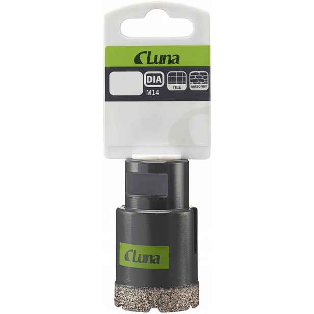 Vrták na slinuté dlaždice 25mm M14 pro úhlovou brusku Luna