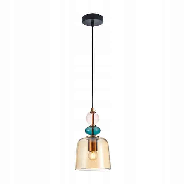 Závěsná Led lampa mosazná s nastavitelnou výškou 40 W E27 16 cm Namos Italux