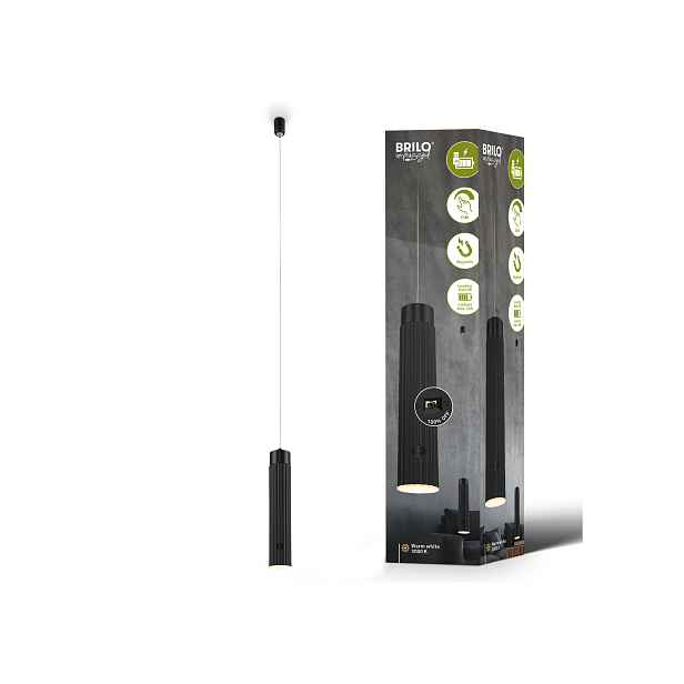 Briloner Akumulátorové LED závěsné svítidlo (černá)