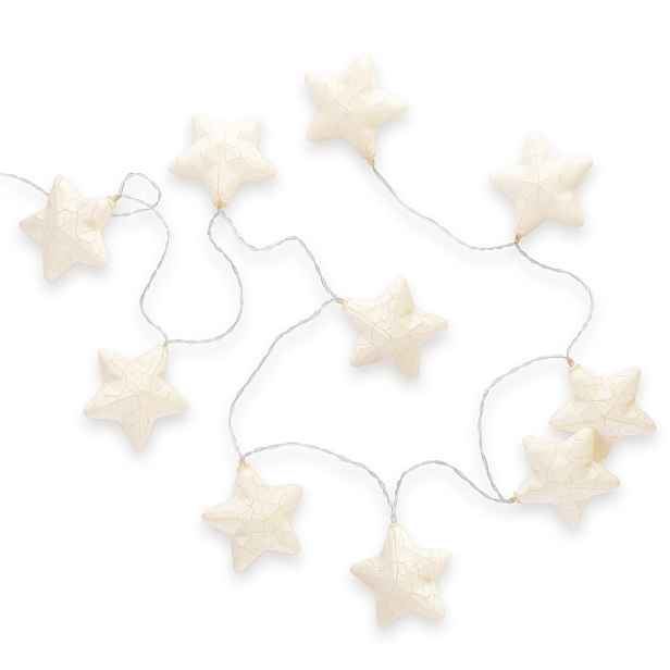 DecoKing Vánoční LED světýlka Starse bílé