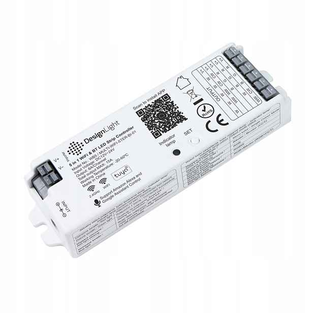 Osvětlení nábytku Multi Wi-Fi & Bt Rf ovladač bílý 5v1 (mono,