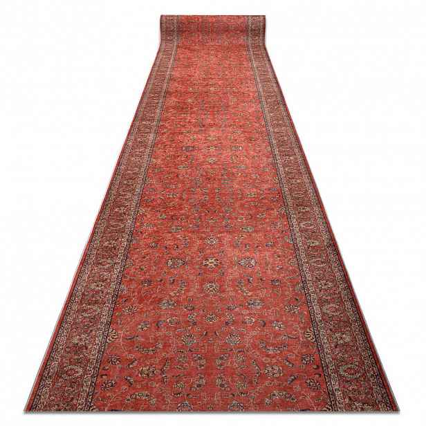 rugsX POGUMOVANÝ běhoun LOTUS TRADITION 58160 Klasický, ornament červená NA MYTÍ 80cm 80/110 cm