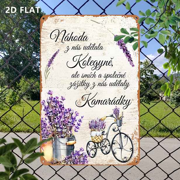 TEMU 2D plochá - 1 ks 2D ploché vintage kovové hliníkové cedule s hliníkovým uměleckým dílem, ideální pro vintage dekoraci stěn, ozdobu garáže, o