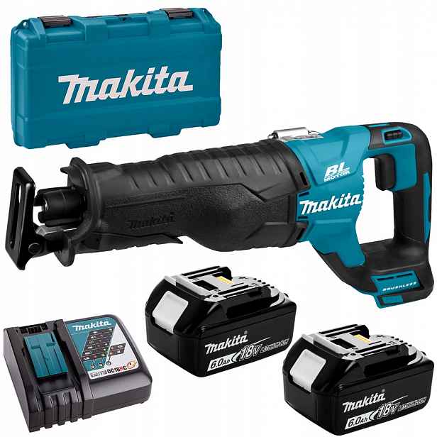 Akumulátorová pila, pila ocaska, liška 18V, 2x6Ah Makita DJR187RGE