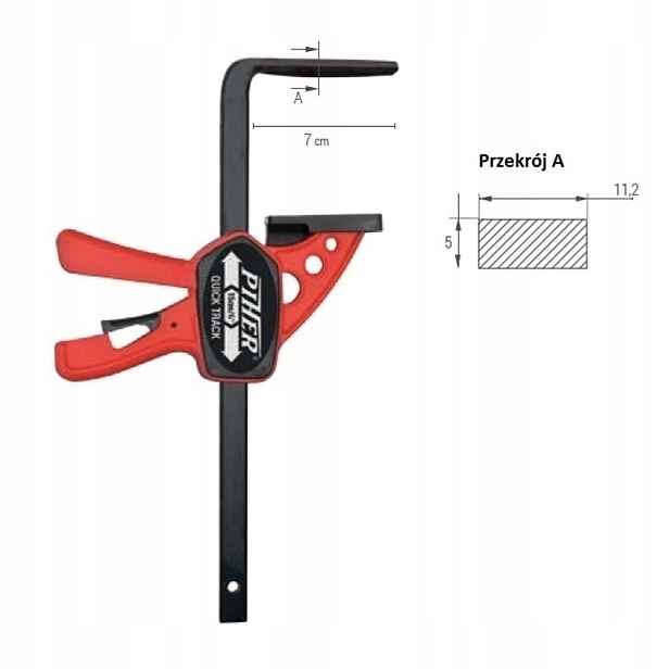 Piher Svěrák stolní kolejnicový automatický 22 cm Quick
