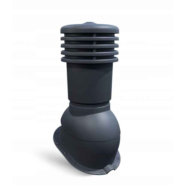 Větrací komín pro plechovou střešní krytinu ⌀150 mm Ventos X M11 Grafit