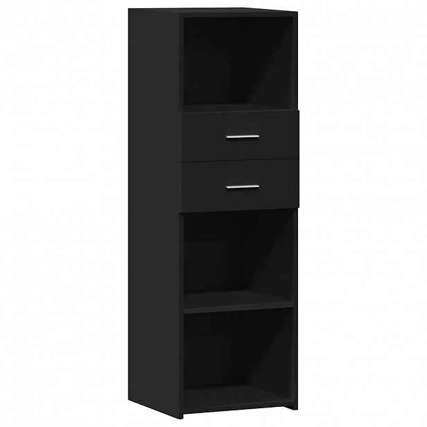 vidaXL Skříň highboard černá 40 x 42,5 x 124 cm kompozitní dřevo
