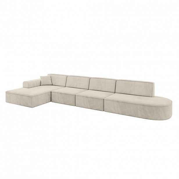 ALTDECOR ROHOVÁ SEDACÍ SOUPRAVA s otomanem vlevo IREA-L3-v3 – 413 × 171 × 79 cm, tmavě šedá