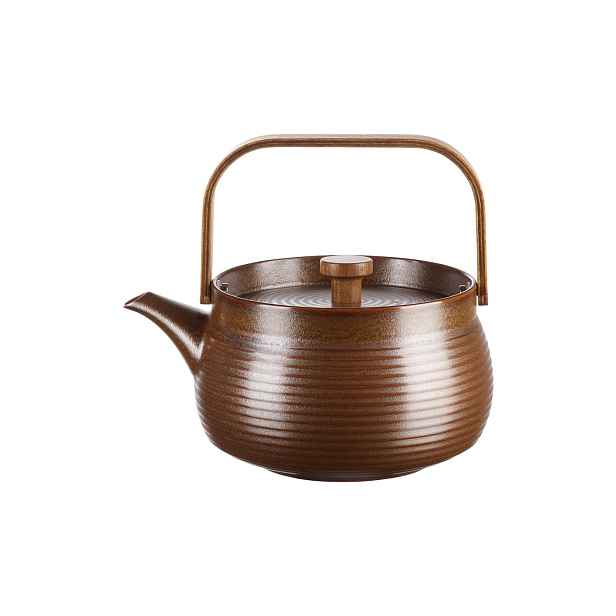 Porcelánová konvice na čaj 0,6 l JAPANDI ASA Selection - hnědá