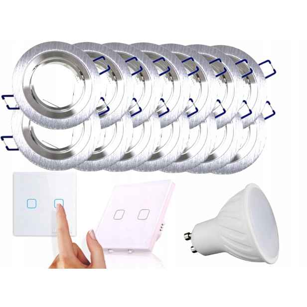 Sada světel Halogen Led 14x Vypínač Žárovky