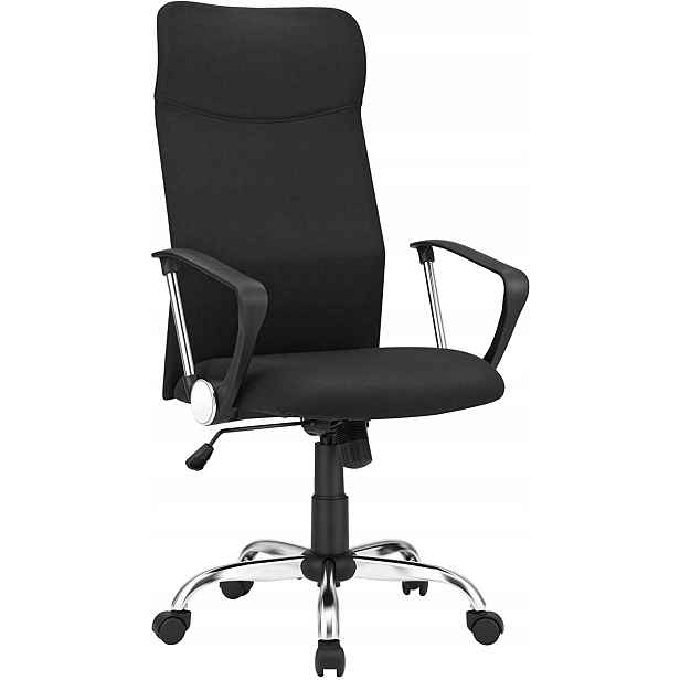 5. Songmics Ergonomické Křeslo, Křeslo, Otočná Kancelářská Židle Černá