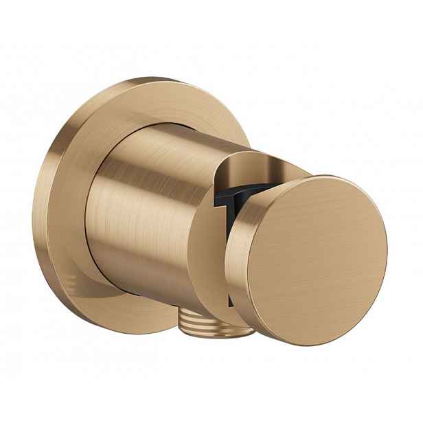 Axor One - Nástěnné kolínko s držákem, kartáčovaný bronz 48780140