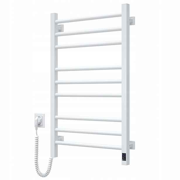 Elektrický koupelnový radiátor Bílý Classic Quadro Sensor 500х800 levý