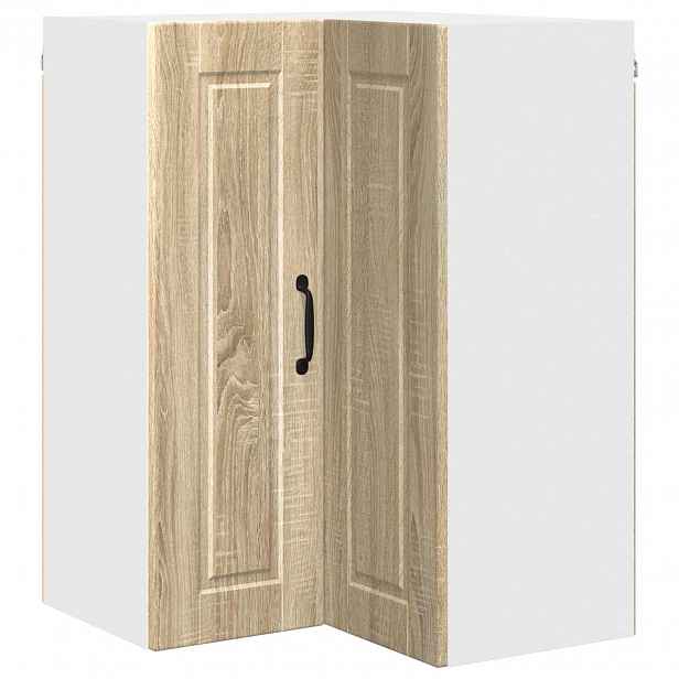 vidaXL Nástěnný roh kabinet PORTO Sonoma dub 57 x 57 x 80 cm