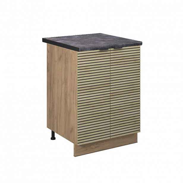 Vicco SPODNÍ SKŘÍŇKA KUCHYŇSKÉ LINKY Fame-Line Dubový panel 60 cm , PD Antracit