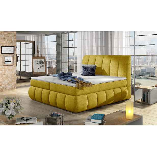 Boxspring Vincenzo Rozměr: 140 x 200 cm, látka: Omega68