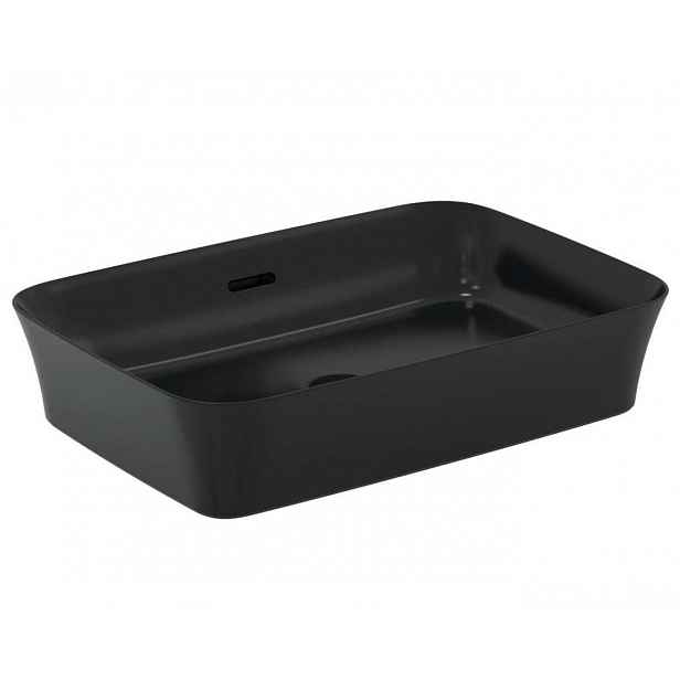Ideal Standard Ipalyss - Umyvadlo na desku, 55x38 cm, s přepadem, matná černá E2078V3
