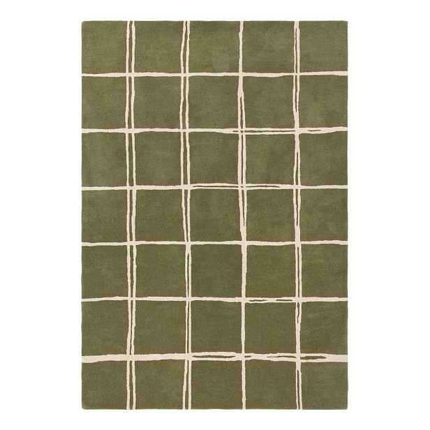 Zelený ručně tkaný vlněný koberec 120x170 cm – Asiatic Carpets