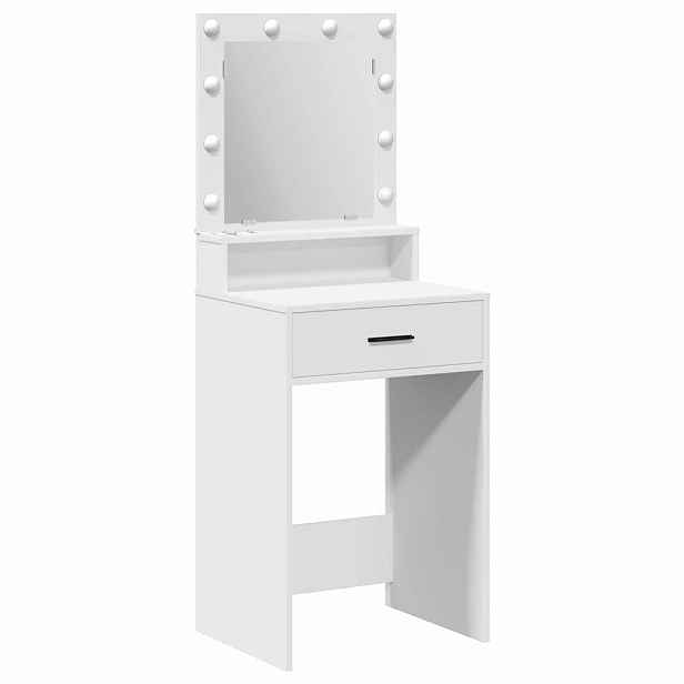 vidaXL Kosmetický stůl Bílá 50 x 41 x 135 cm Kompozitní dřevo