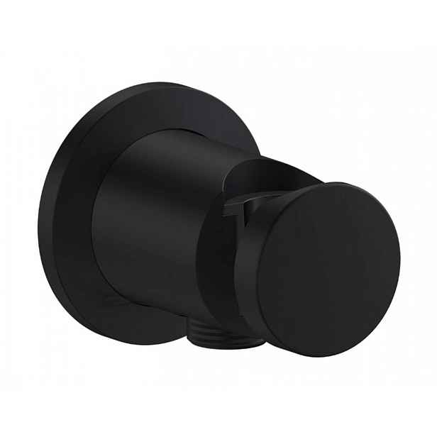 Axor One - Nástěnné kolínko s držákem, matná černá 48780670