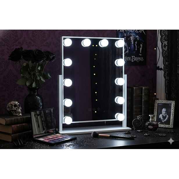 Moderní zrcadlo/zrcátko Led pro líčení 12 diod, změna barvy, stmívač