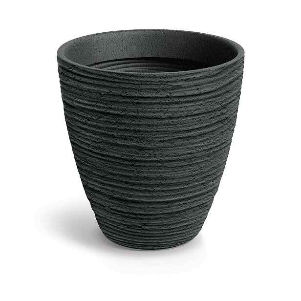 Prosperplast Plastový květináč DEFORAS I. tmavě šedý, varianta 40 cm