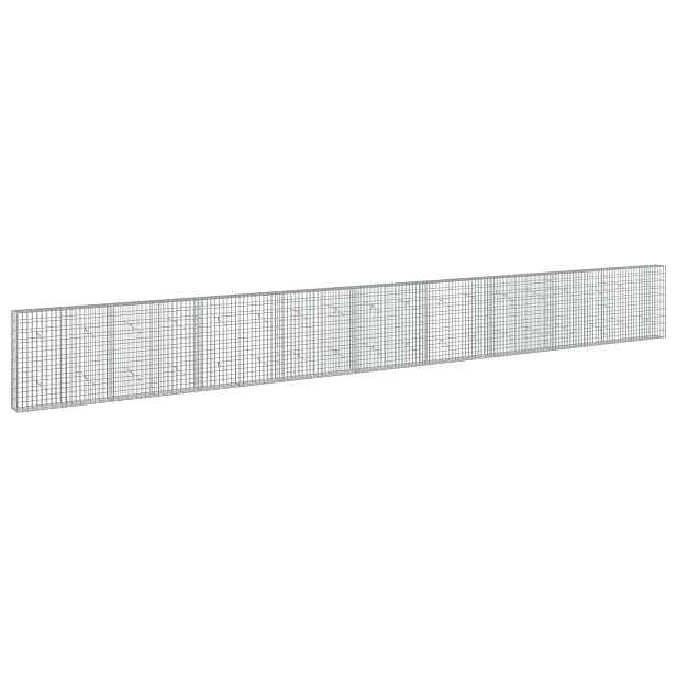 vidaXL Gabion s drátem 5 mm a síťkou 5x10 cm 900x20x100 cm