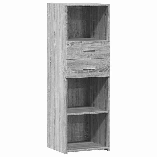 vidaXL Skříň highboard šedá sonoma 40 x 42,5 x 124 cm kompozitní dřevo