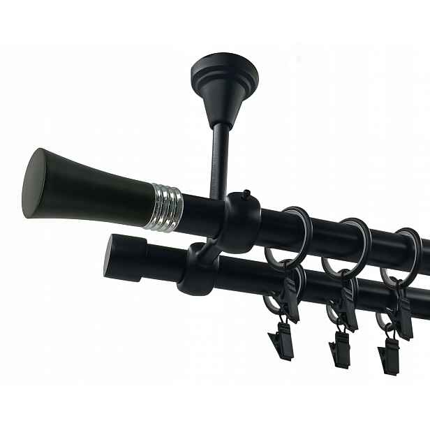 Garnýž Černý Mat 19+19 mm Riva 120 cm