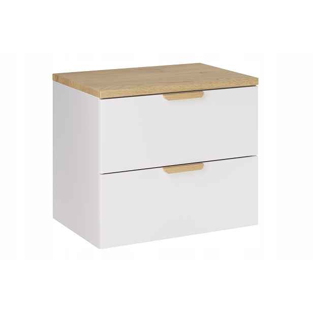 Szafka Aster White 60 cm z blatem Cremona