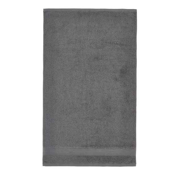 Tmavě šedý froté bavlněný ručník 50x85 cm Anti-Bacterial – Catherine Lansfield
